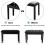 PU Leather Piano Bench with Storage and Locking Hinge Black 6