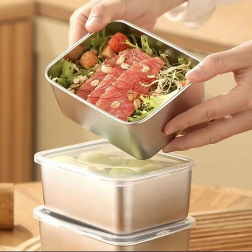 Stainless Steel Food Storage Containers with Lids 2
