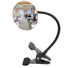 Clip Security Mirror, Convex Cubicle Mirror for Personal Safety and Security Desk Rear View Monitors or Anywhere