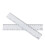 Measuring Tools Dual Side Measuring Ruler Plastic 4Pcs White 3