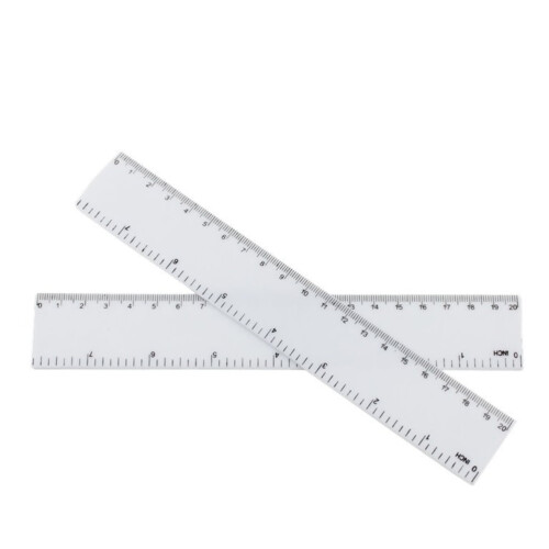 Measuring Tools Dual Side Measuring Ruler Plastic 4Pcs White 2
