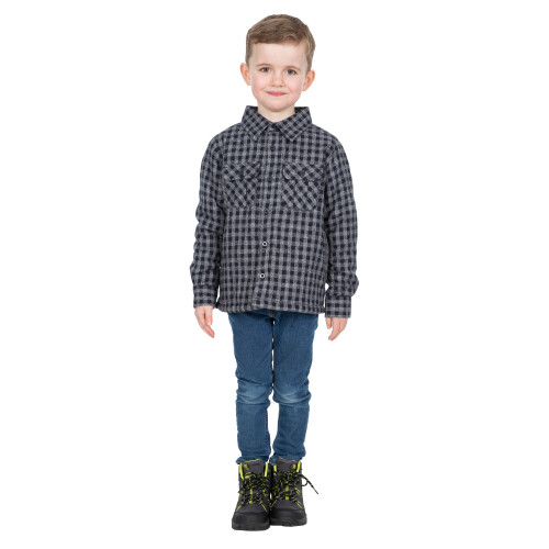 Trespass (3-4 Years, Navy Gingham) Trespass Gingham Boys Shirt Long Sleeve Average 2