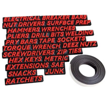 23 Pcs Magnetic Toolbox Drawer Tags Bold Easy-to-Read 3D Magnetic Tool Box Organizer Labels ToolboxWidget Stickers A