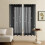 Sheer Curtains Solid Color 40x51 Inch Butterfly Embroidery 4