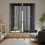 Sheer Curtains Solid Color 40x51 Inch Butterfly Embroidery 6