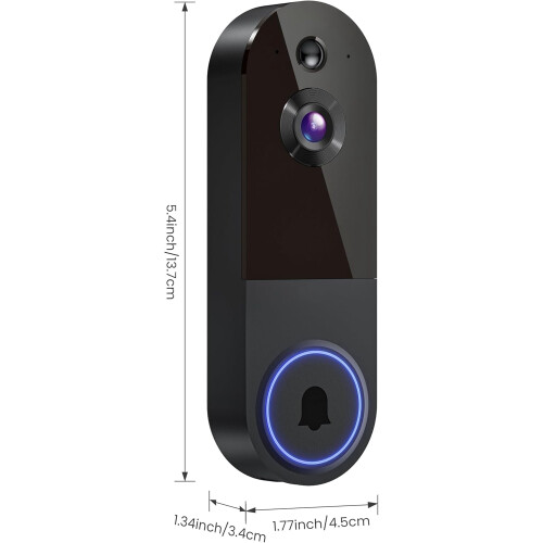 Wireless Wi-Fi Video Doorbell Camera 1080p 1