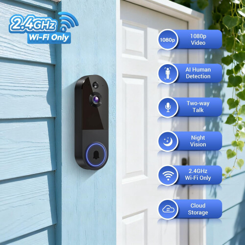 Wireless Wi-Fi Video Doorbell Camera 1080p 2