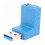 Προσαρμογέας USB3.0 αρσενικού σε θηλυκό 90 μοιρών (AM/AF) - Μετατροπέας/επέκταση υψηλής 5
