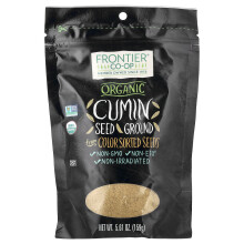 Frontier Co-op, Orgaaninen Kumin Siemen, Maustamaton, 5.61 oz (159 g)