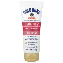Gold Bond, Crema de îngrijire pentru pielea uscată a diabetului, 3.4 oz (96 g)
