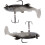 3 Stück weiche Angelköder - Realistische 3,5 cm PVC Kunstköder für See und Meer 5
