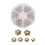 180 embouts de perles en métal doré en forme de fleur 5