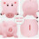 Spaarpot Roze Plastic Muntenspaarpot 1 stuk 2