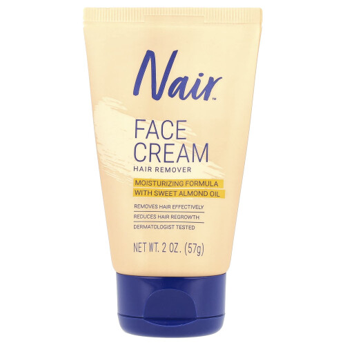 Creme de Remoção de Pelo da Nair, Para Lábios Superiores, Queixo e Face, 2 oz (57 g)