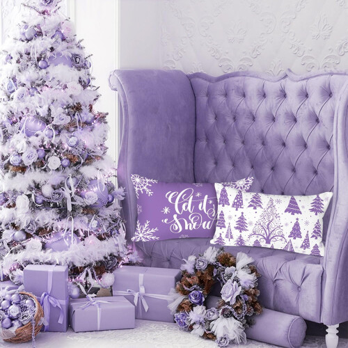 Julörngott 30x30 cm Set med 4 röda snöflingor 1