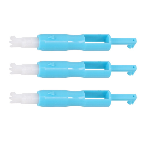 needle threader stitch 3pcs Sewing Needle Inserter Needle Threading Tool for Sewing Machine (Blue) 1
