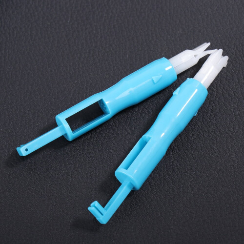 needle threader stitch 3pcs Sewing Needle Inserter Needle Threading Tool for Sewing Machine (Blue) 2