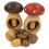 2pcs "Mushroom & Toadstool" Wooden Nutcracker Set Nut Shelling Tool, Multi-Functional Walnut Cracker 2