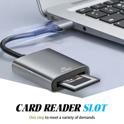Συσκευή ανάγνωσης καρτών SD USB/USB-C υψηλής ταχύτητας, συμβατή με Windows 2