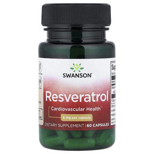 Swanson, Resveratrol, 5 mg , 60 Capsules