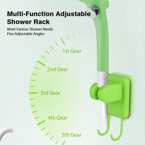 Portable RV Shower Pump Kit with Screen Display, 6000mAh, Adjustable – Compatible with RV 2