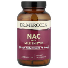 Dr. Mercola, NAC med Mælkepalm, 180 Kapsler