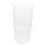 Suporte de escova sanitária de plástico com copo, branco 3