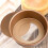 Rund kageform non-stick 21,5 cm guldmetal 2