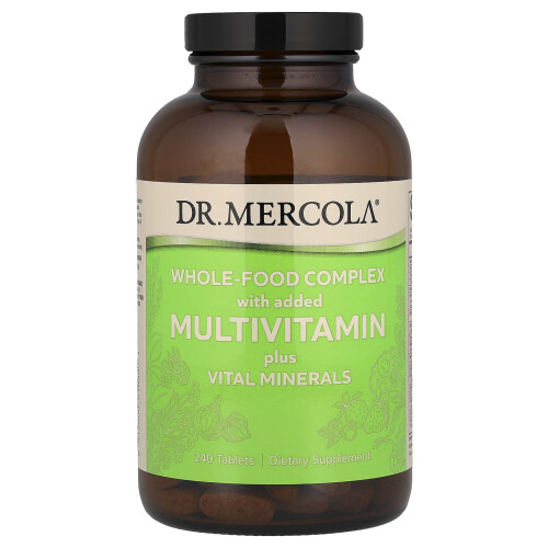 Dr. Mercola, Ολόκληρη Φυσική Πολυβιταμίνη Plus Vital Minerals, 240 Tablets