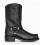 Cowboy Boots for Men Square Toe Pull on Western Boot Leather Mid Calf Casual Work Boots 4