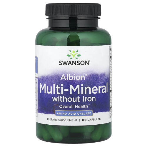 Swanson, Albion, Multi-Mineral without Iron, 120 Capsules