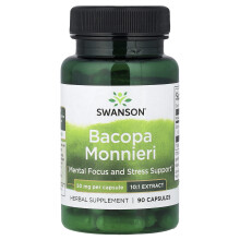 Swanson, Bacopa Monnieri, 50 mg per Capsule, 90 Capsules