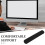 Håndledsstøtte i memory foam, sort, 36 x 6,5 cm 3