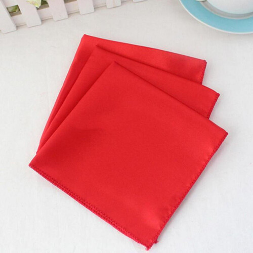 Mouchoirs en polyester 30 x 30 cm, lot de 10 2
