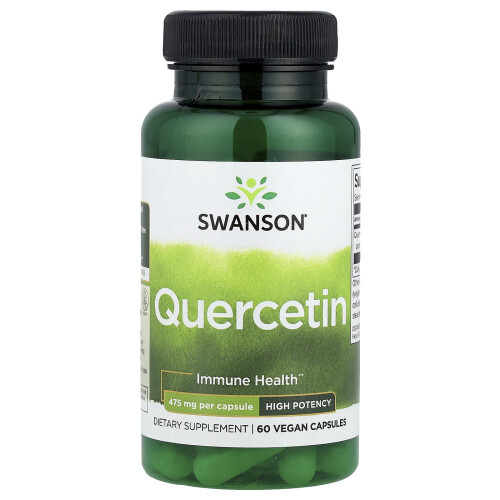 Swanson, Quercetin, Hohe Potenz, 475 mg, 60 Veggie Kapseln