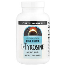 Source Naturals, L-Tyrosine, 500 mg, 100 Tabletta