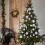 Christmas Balls Flocked Brown Plastic 24PCS 4