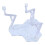 Actionfigurstativ Hobbymodeludstillingsstativ til 1/100 figur Hvid 2