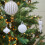 Christmas Balls Flocked Brown Plastic 24PCS 7