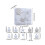 Christmas Balls Flocked Brown Plastic 24PCS 3
