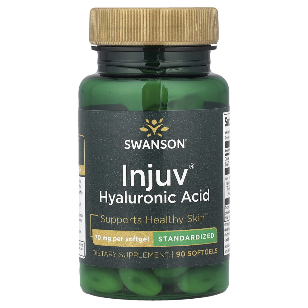 Swanson , Injuv Hyaluronic Acid, 70 Mg, 90 Softgels