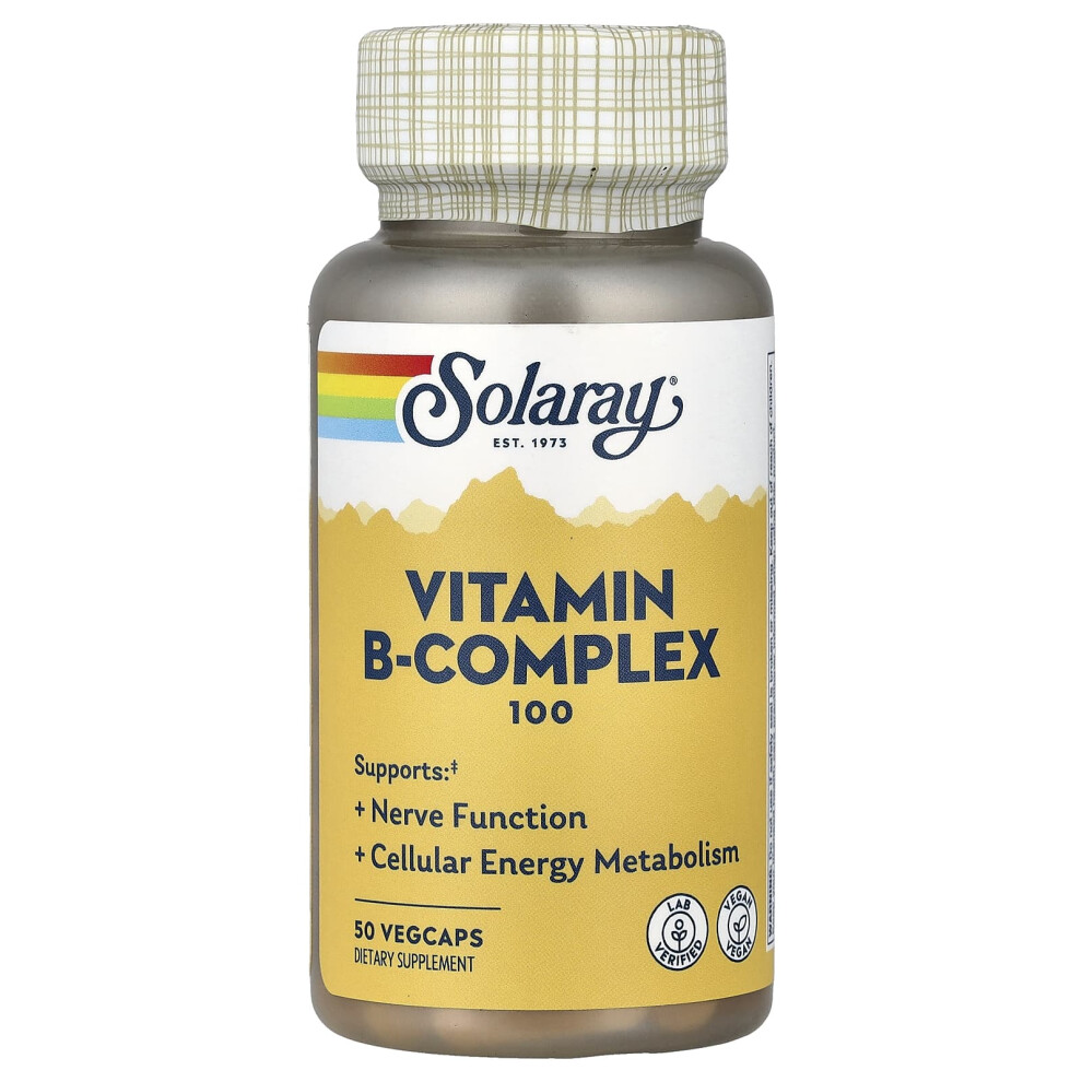 Solaray , Vitamin B-Complex 100, 50 Vegcaps