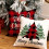 Conjunto de 4 capas de almofada natalinas 45x45cm 5