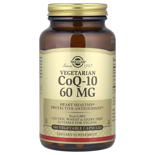 Solgar Σολγκαρ, Βεγεταριακός CoQ-10, 60 mg, 180 Βεγεταριακά Φύλλα