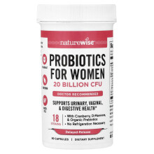 NatureWise, Naisten Probiotit, WiseBiotics Delayed Release, 60 Capsules