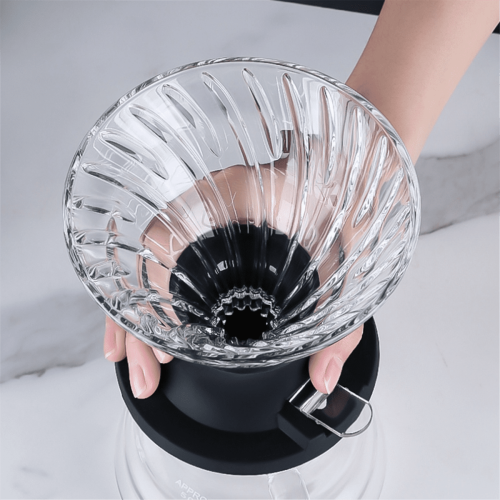 Kaffeefilter mit Glasfilter und Trichterschale, 1 Stück 1