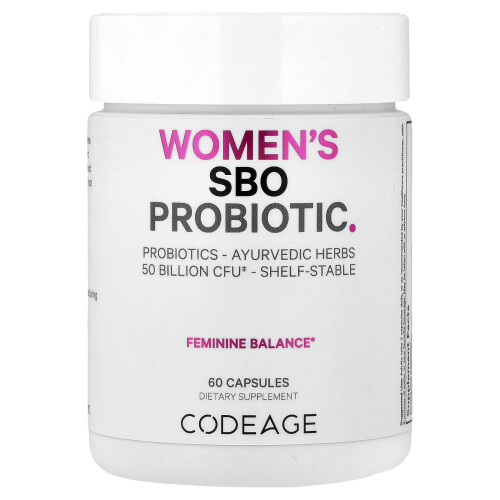 Codeage, Kvinders SBO Probiotisk, 50 Billion CFU, 60 Capsler