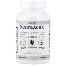 Zen Nutrients, Zen Nutriënten, NeuraZenx, Nerve Support, 120 Vegetarische Capsules