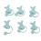 Pachet de 6 capace din silicon Dolphin pentru paie de 6-8 mm 3