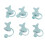 Pachet de 6 capace din silicon Dolphin pentru paie de 6-8 mm 4